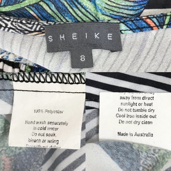 Sheike size 8 tropical jungle print dress - Picture 6 of 6